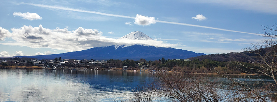 山梨県山中湖からの富士山