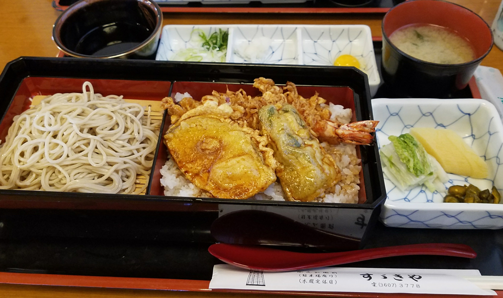 蕎麦屋日本食天丼セット